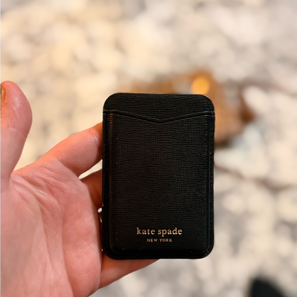 Kate Spade Black Leather Card Holder